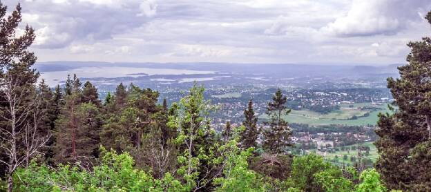 Kragstøtten-Aussichtspunkt in Oslo, Norwegen