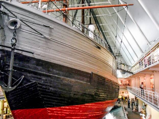 Polarschiff Fram im Frammuseum in Oslo