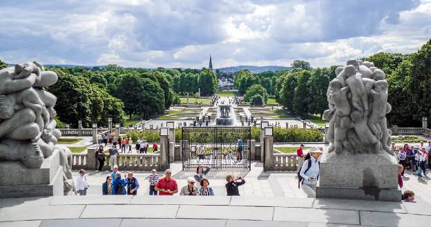 Vigeland-Skulpturenpark in Oslo, Norwegen