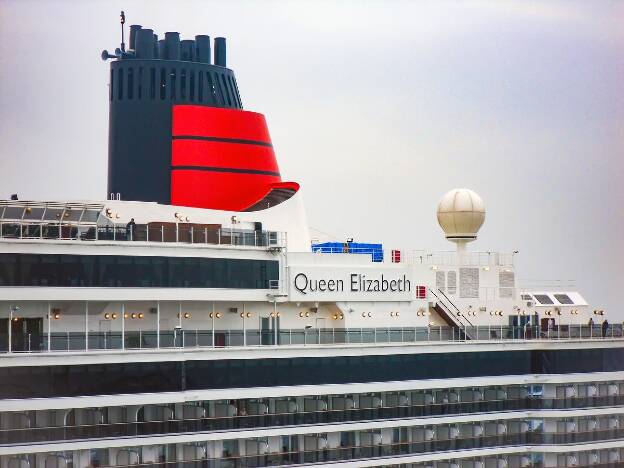 Queen Elizabeth von Cunard Line in Venedig (Italien)