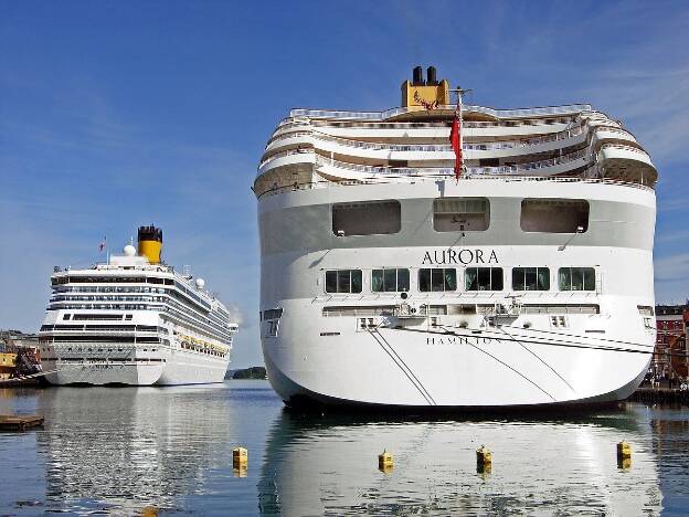 Aurora von P&O Cruises in Stavanger, Norwegen