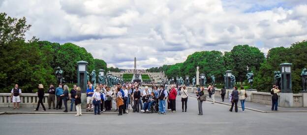 Vigeland-Park und Frogner-Park in Oslo, Norwegen