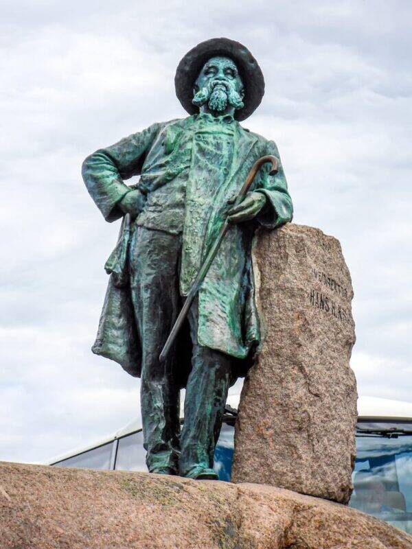 Kragstøtten-Skulptur in Oslo, Norwegen 